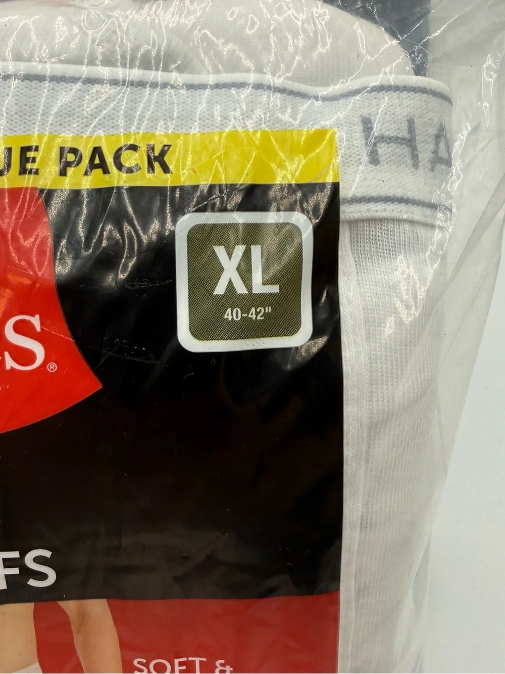 Hanes Men's White 9-Pack Tagless Briefs - XL